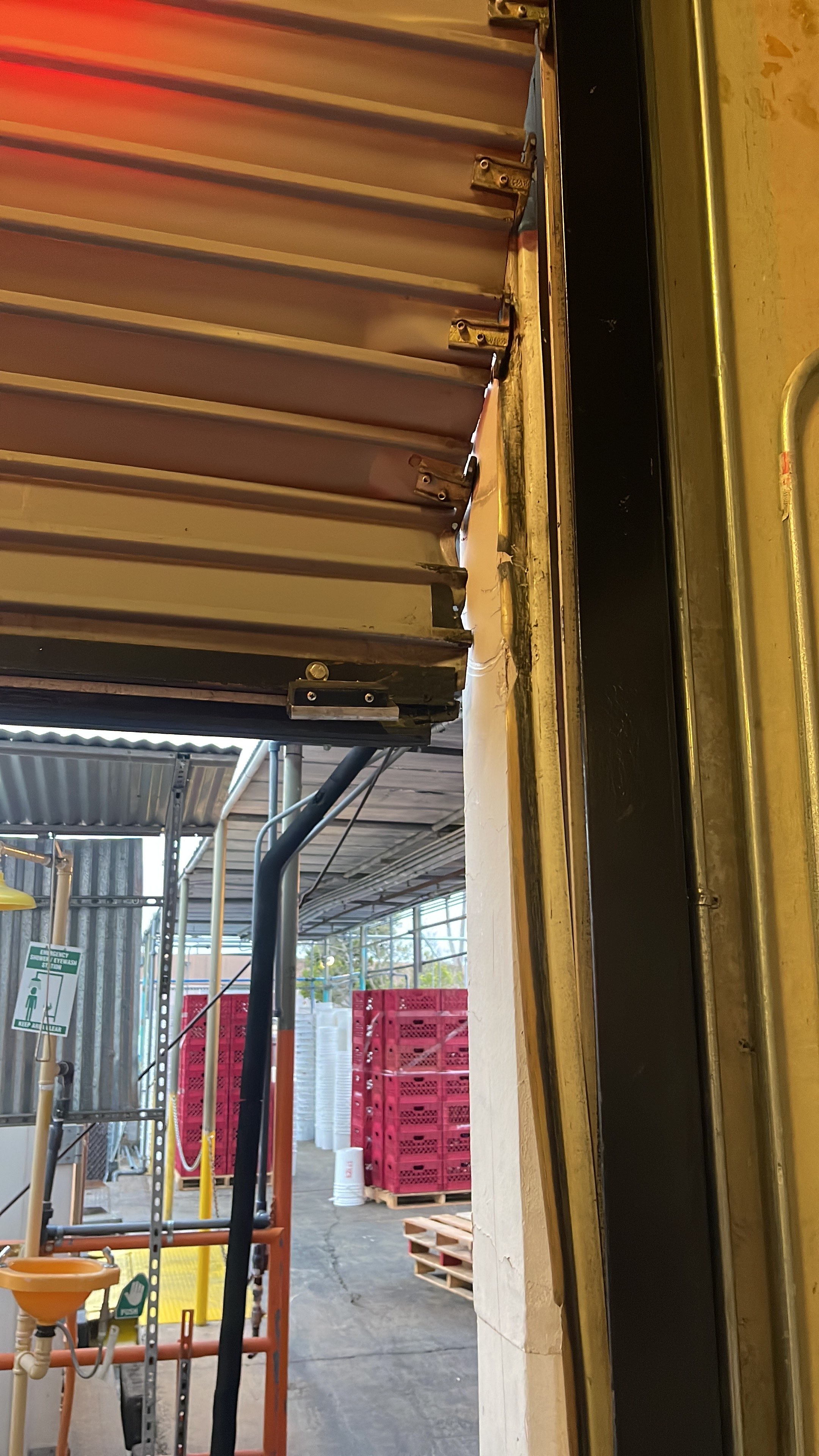 Loading dock shutter doors